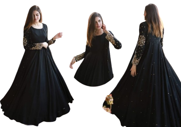 Heavy Embroidered Maxi